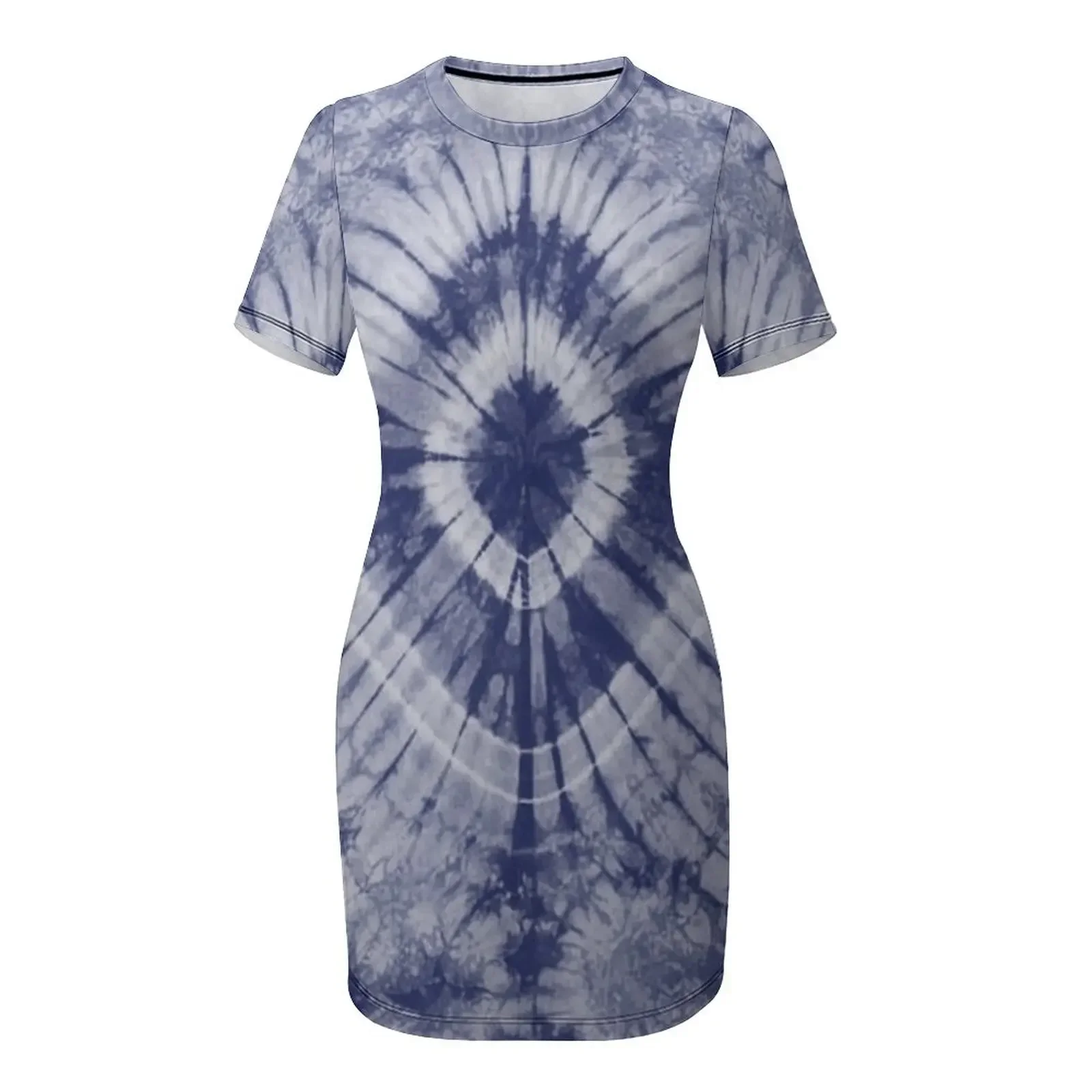 Vestido de manga corta Indigo  - Shibori Tie Dye reseña y precio