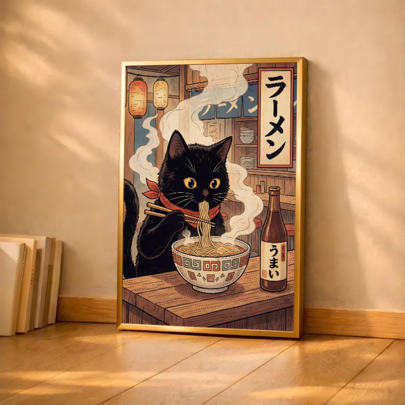 Póster Vintage japonés de roll - Japanese Food Lifestyle reseña y precio