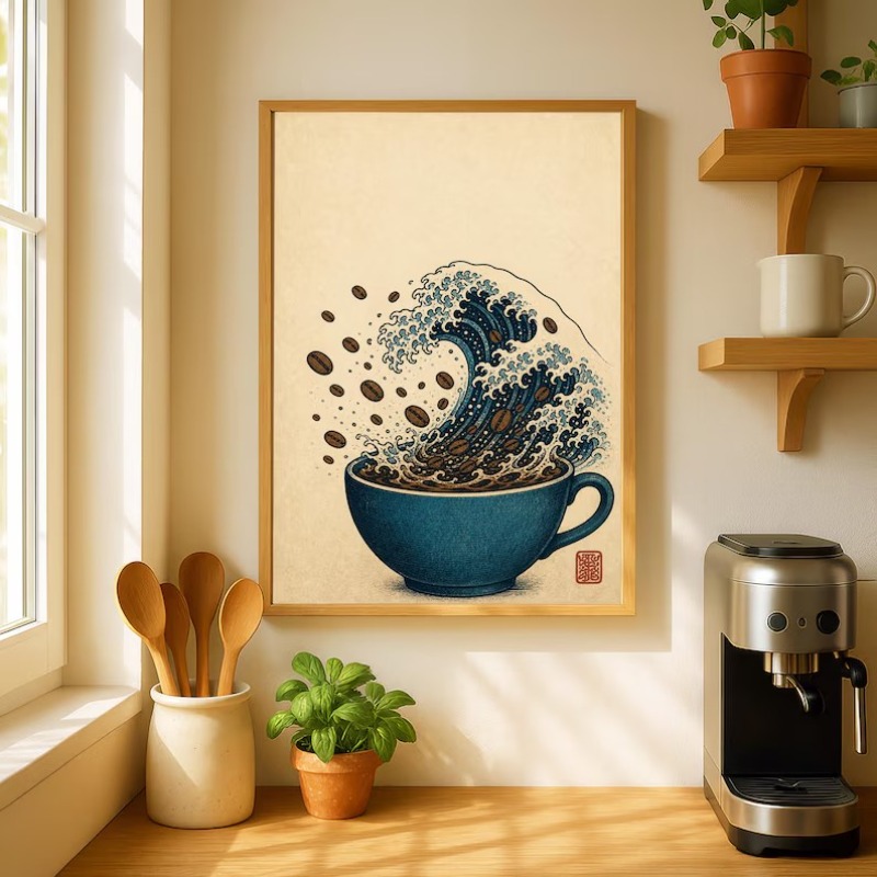 Póster Vintage japonés de roll - Japanese Food Lifestyle reseña y precio