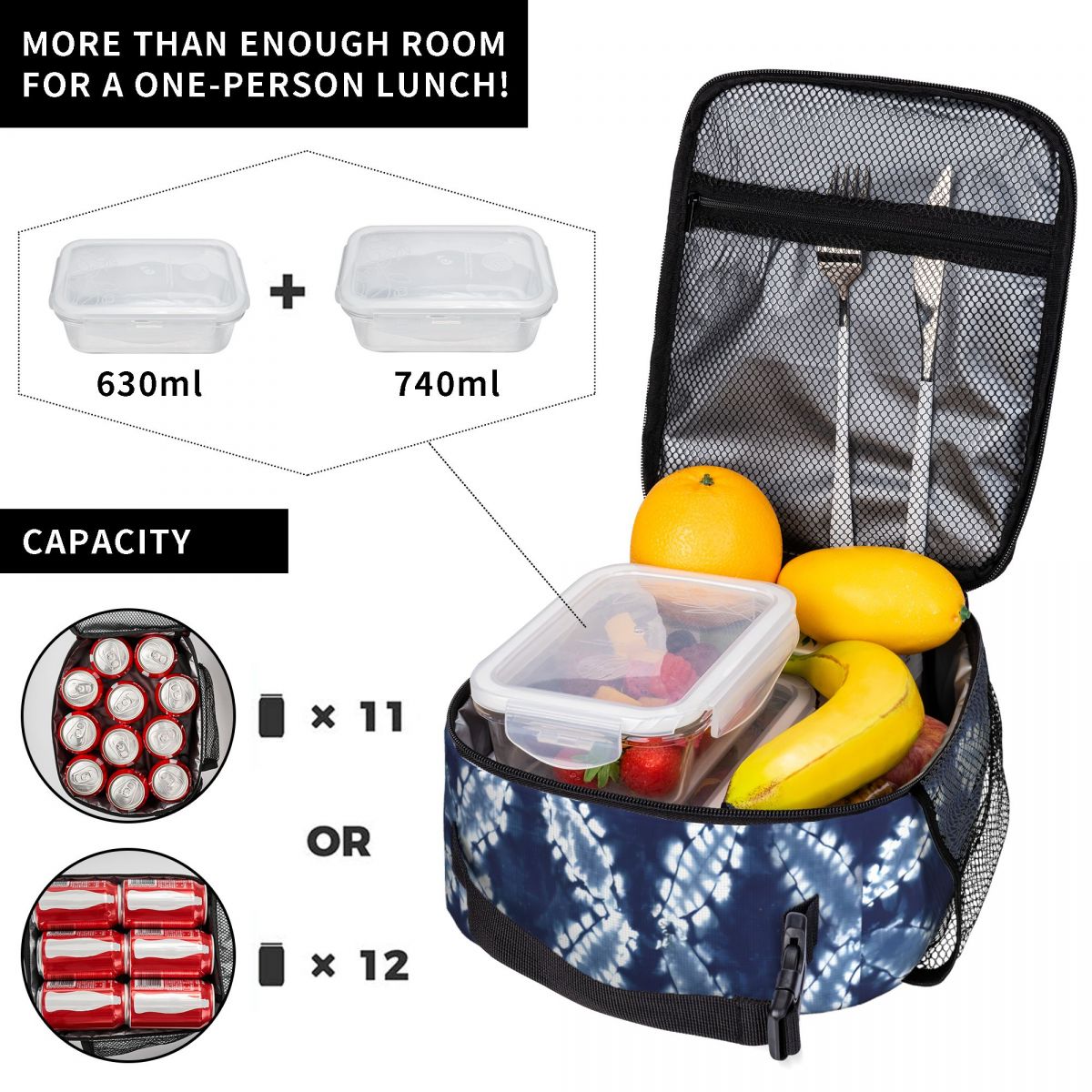 Bolsa Térmica para Almuerzo Li - Shibori Tie Dye reseña y precio