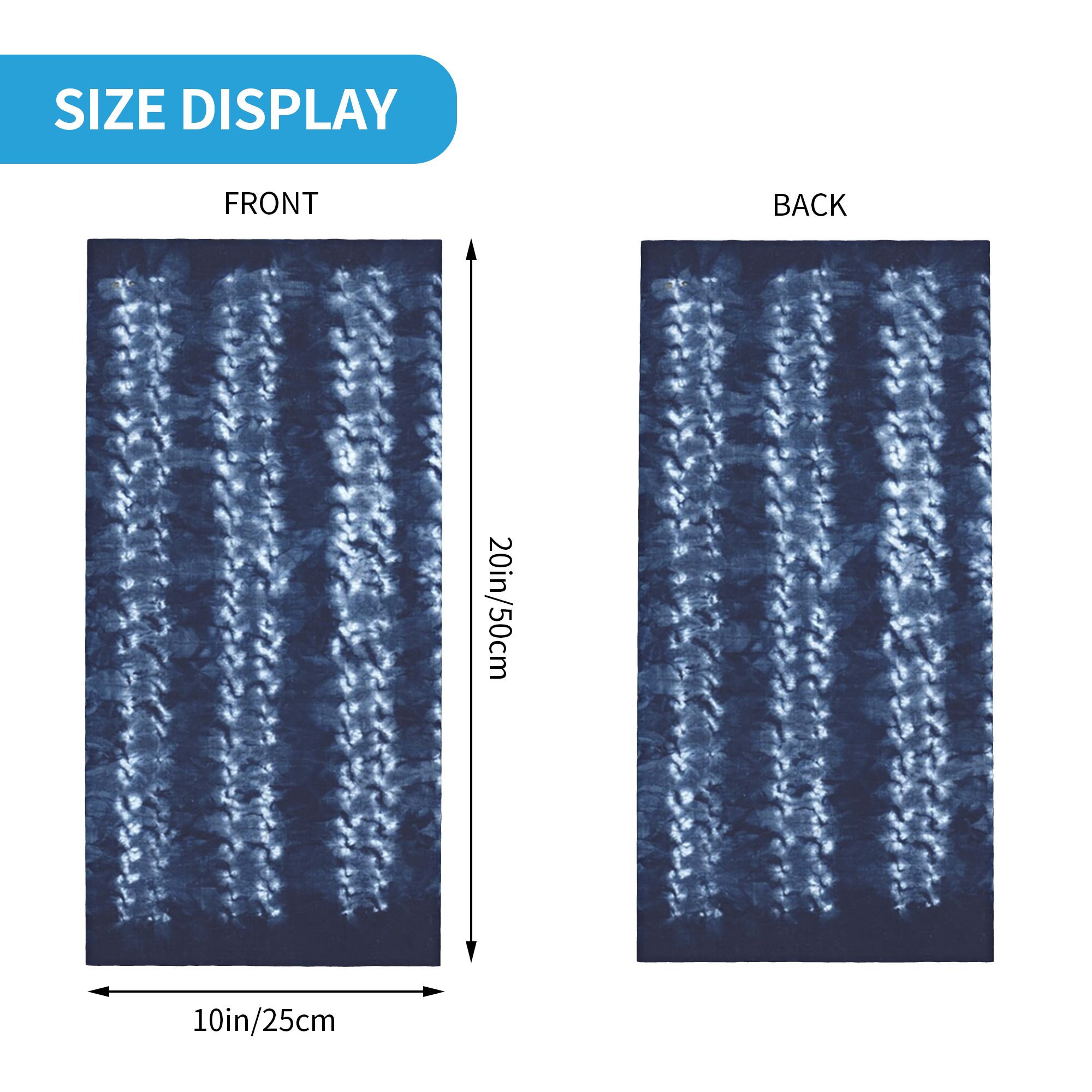 Pañuelo Textil Teñido con Índi - Shibori Tie Dye reseña y precio