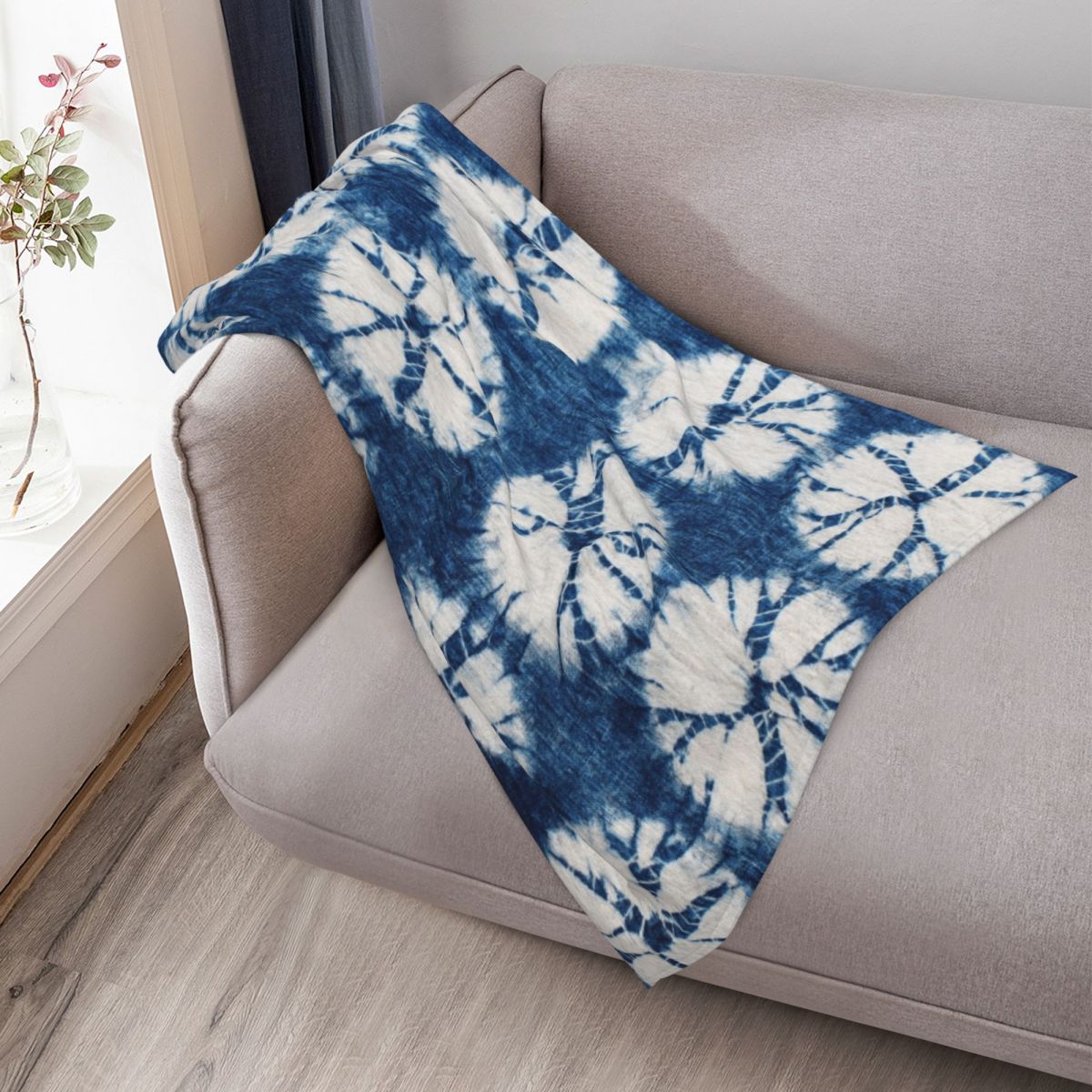 Manta de Piel Sintética Suave  - Shibori Tie Dye reseña y precio