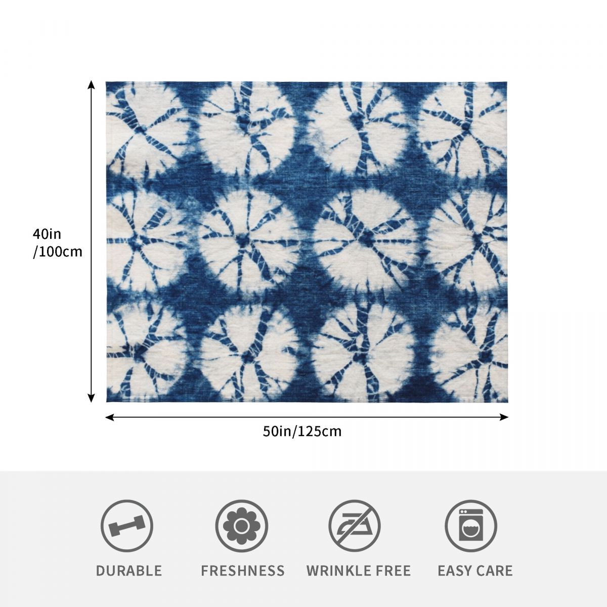Manta de Piel Sintética Suave  - Shibori Tie Dye reseña y precio