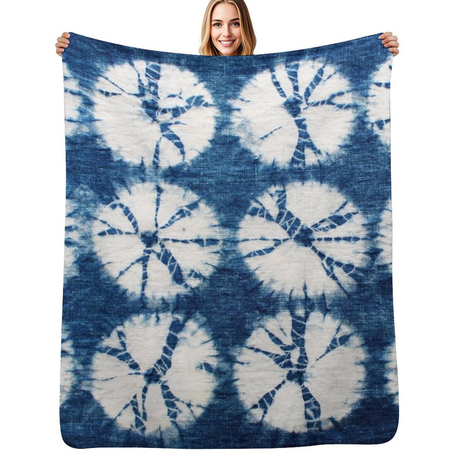 Manta de felpa suave y acogedo - Shibori Tie Dye reseña y precio