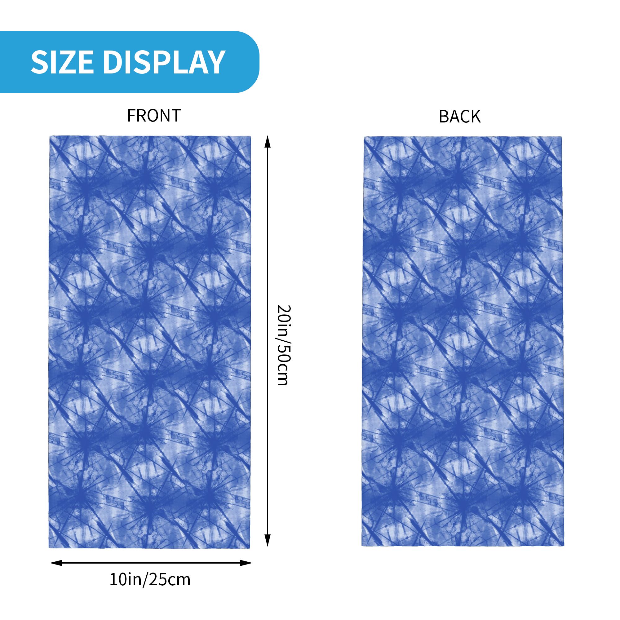 Pañuelo Multifuncional con Est - Shibori Tie Dye reseña y precio