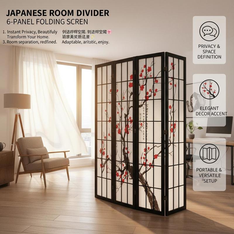 Pantalla japonesa Shoji de 6 p - Shoji Screen Divider reseña y precio