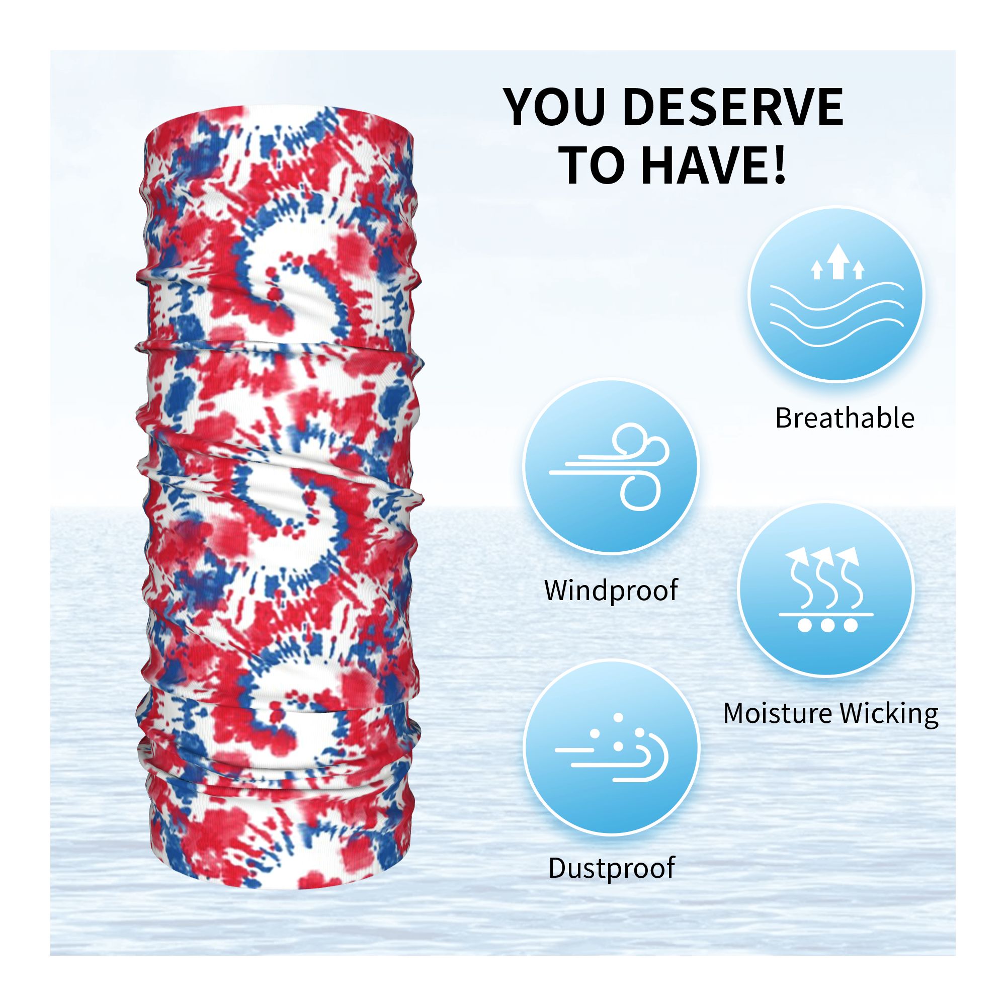 Pañuelo multifunción unisex pa - Shibori Tie Dye reseña y precio